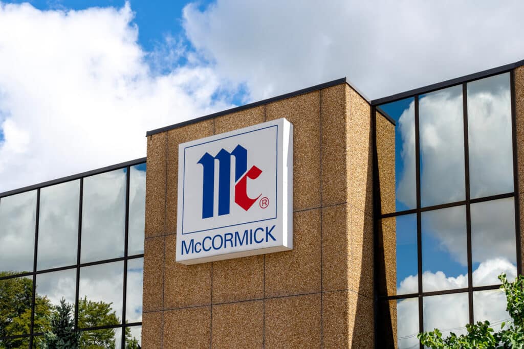 McCormick signage on a building, Representing the McCormick class action.
