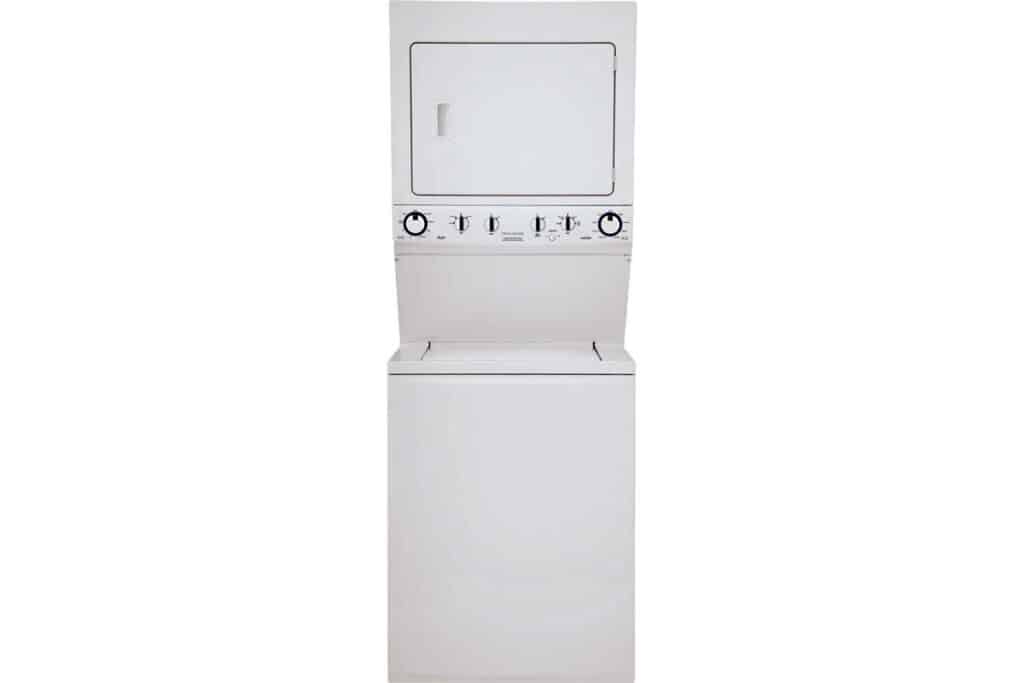 Product photo of recalled Frigidaire Gas Laundry Center by Frigidaire.