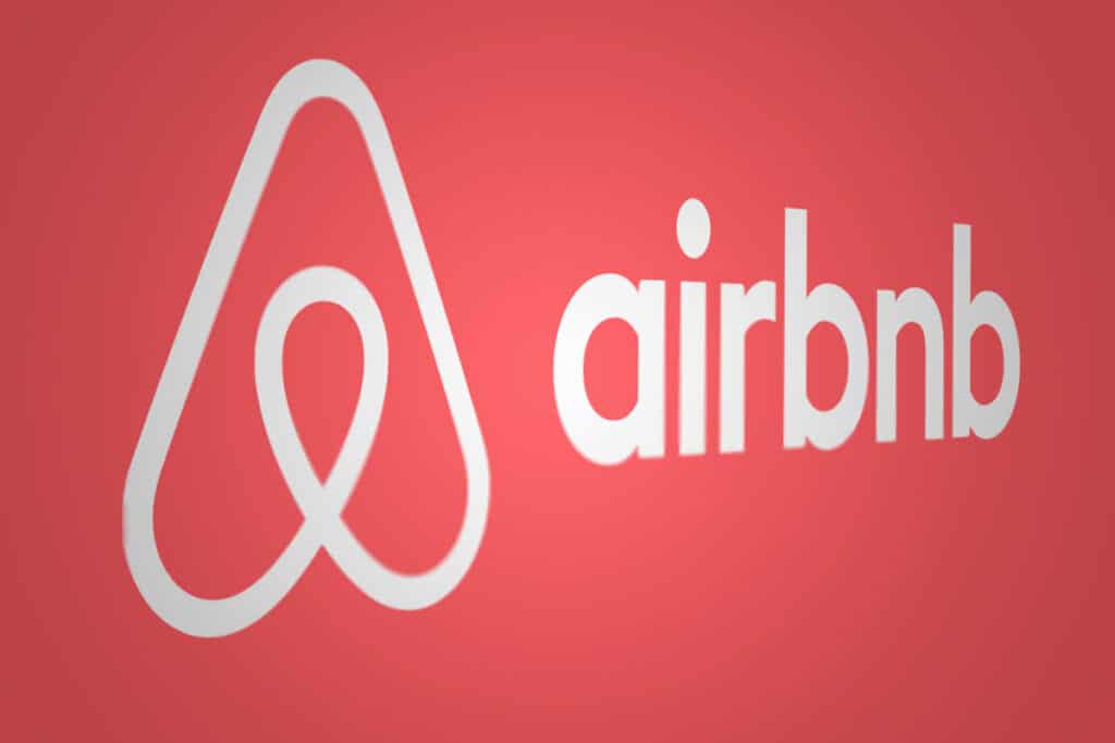 Close up of Airbnb logo, representing the Airbnb lawsuit.
