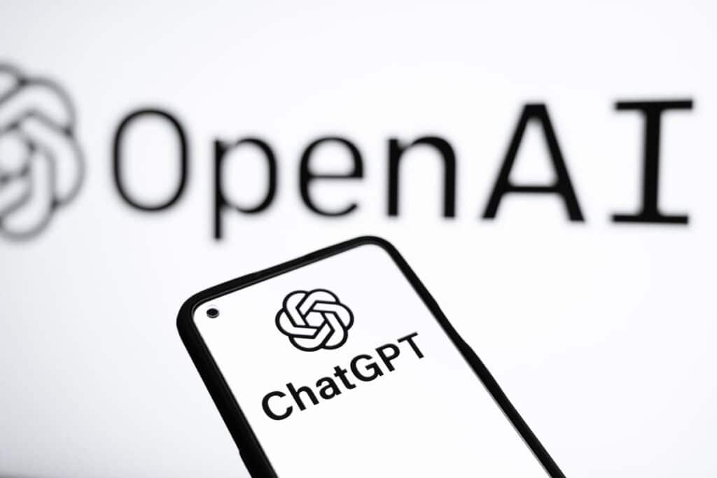 Chat GPT logo displayed on smartphone screen, representing the the ChatGPT FTC investigation.
