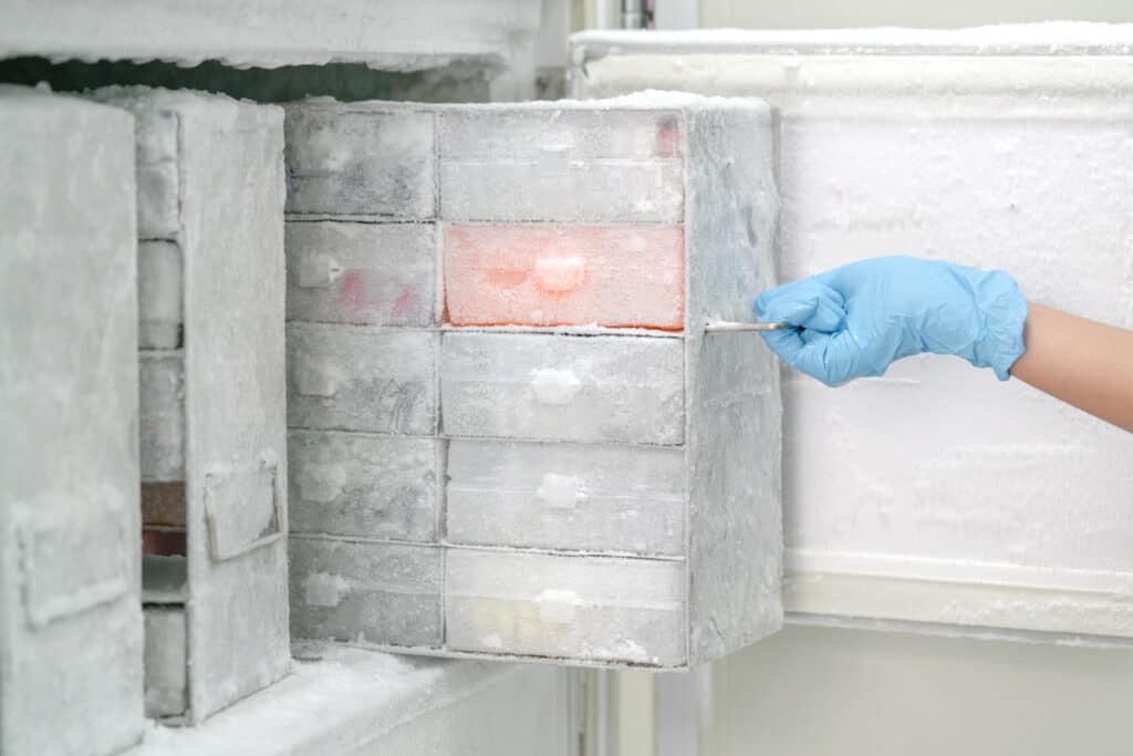 Close up of a laboratory freezer, representing the freezer off lawsuit.