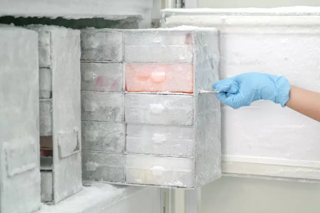 Close up of a laboratory freezer, representing the freezer off lawsuit.