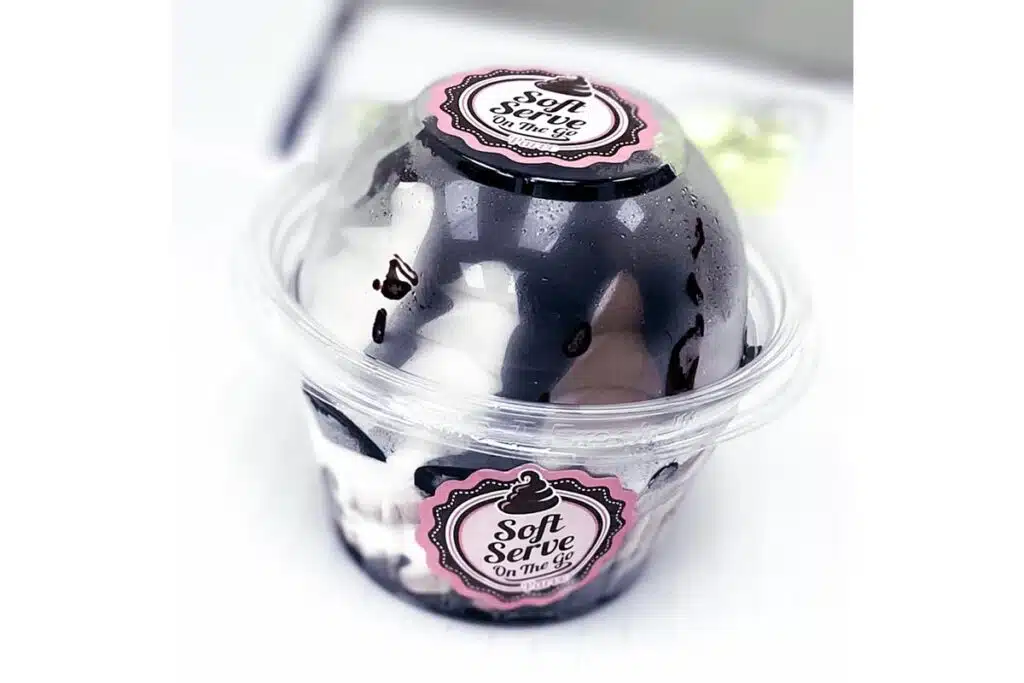 Product photo of recalled ice cream by Real Kosher Ice Cream, representing the Soft Serve on the Go recall.