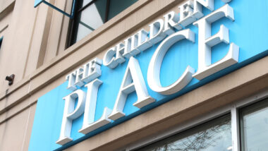 Close up of the Childrens Place signage, representing The Children’s Place PFAS class action.