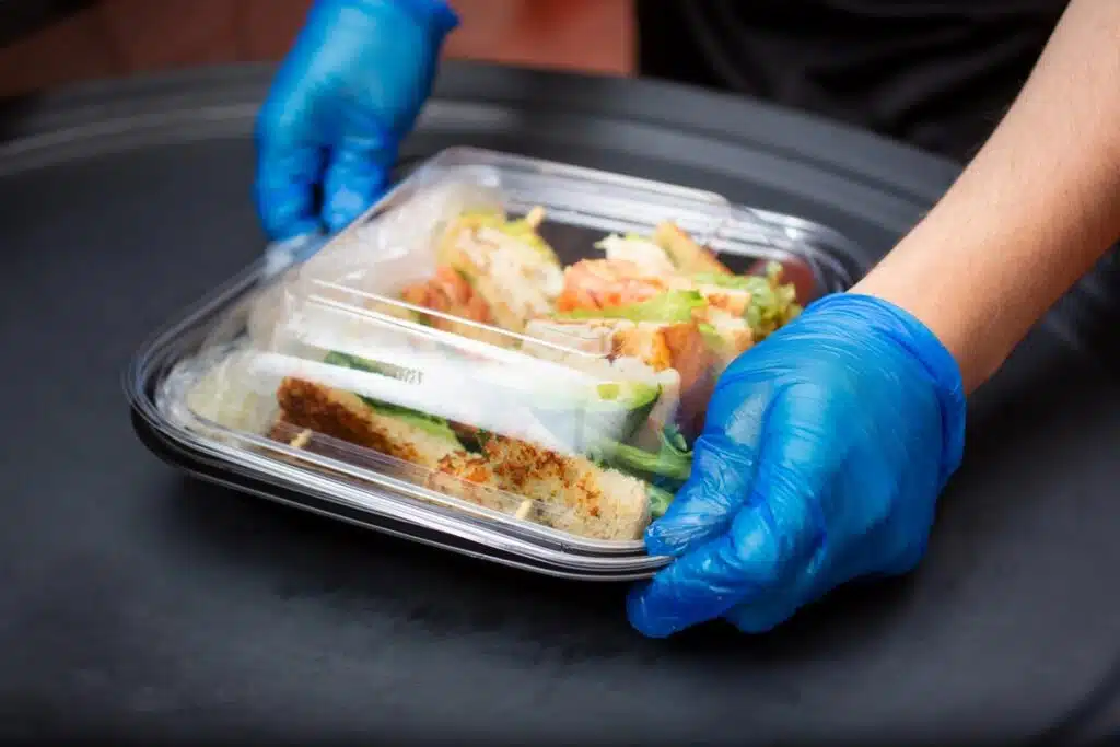 Close up of packaged prepared food, representing recent food lawsuits.