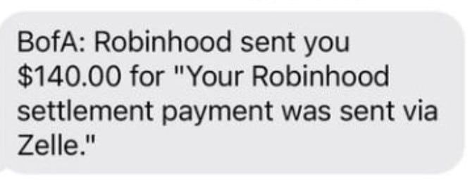 Robinhood Data Breach 7-17-23 checks in the mail