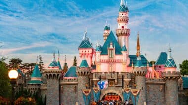 Disneyland castle, representing the Disney Magic Key settlement.