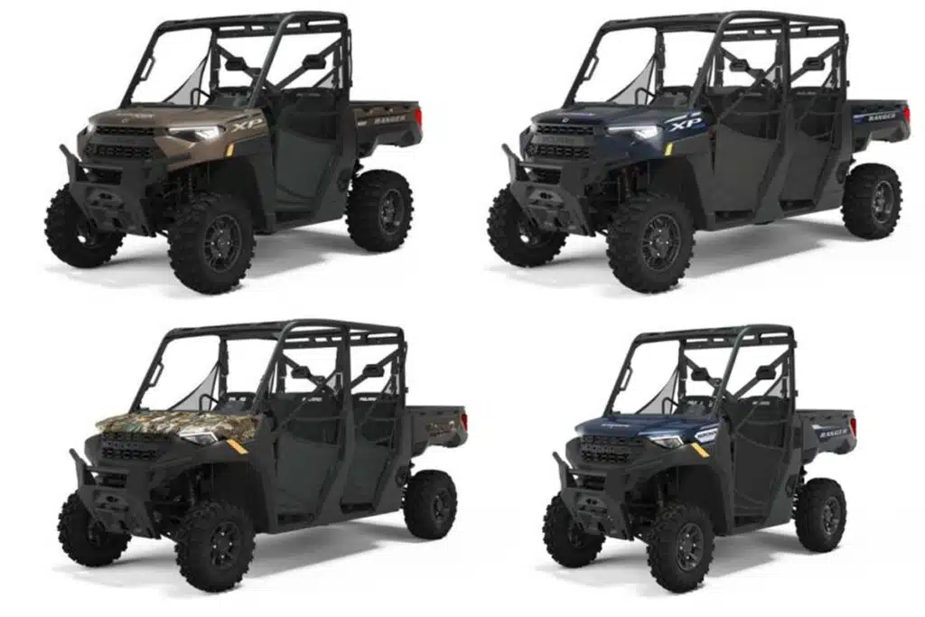 Product photos of recalled Polaris UTV's, representing the Polaris recall.