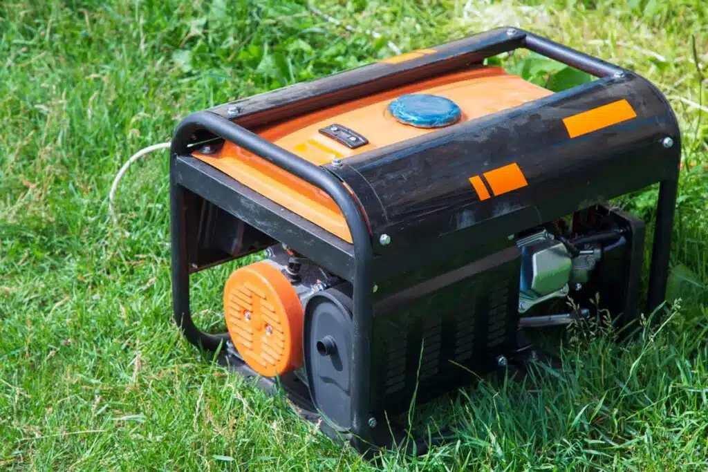 Close up of a portable generator, representing the Generac generators class action.