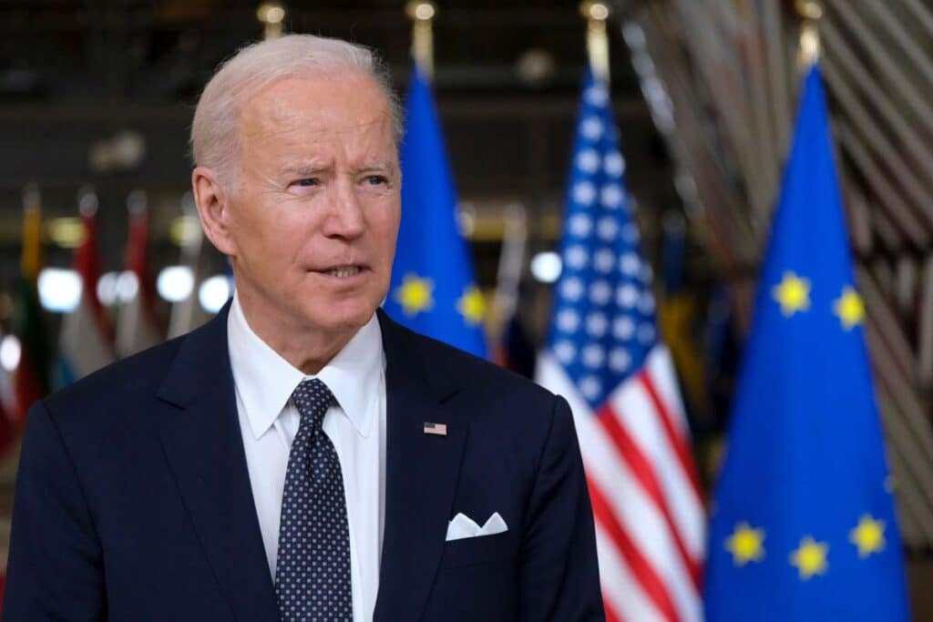 Close up of Joe Biden, representing the Biden student debt cancellation plans.
