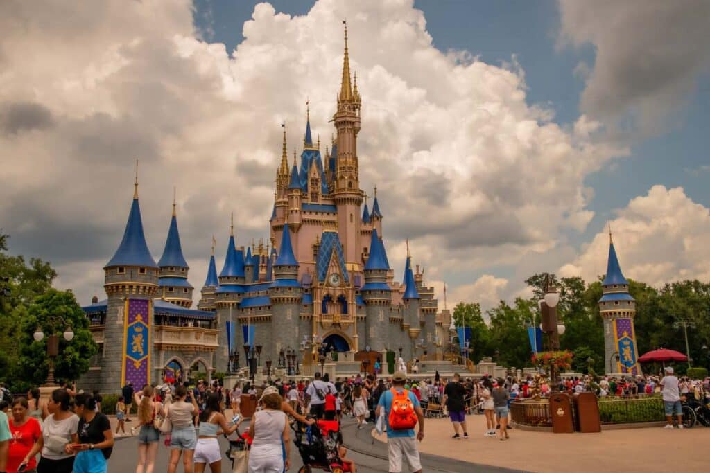 Castle at Disney World, representing the Disneyland and Disneyworld ticket price increase.