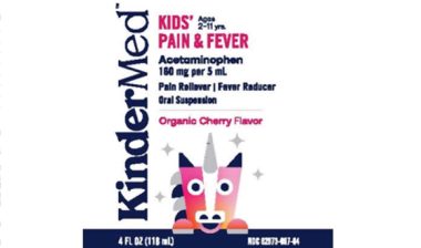 Product packaging for recalled oral suspension medication by KinderMed, representing the KinderMed recall.