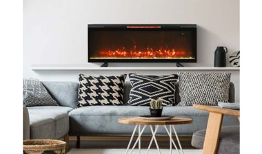 Product photo of recalled fireplace sold at Lowes, representing the Lowe's fireplace recall.