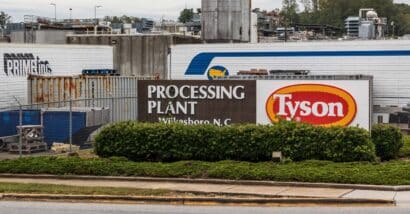 Tyson Foods signage, representing the Tyson discrimination class action.