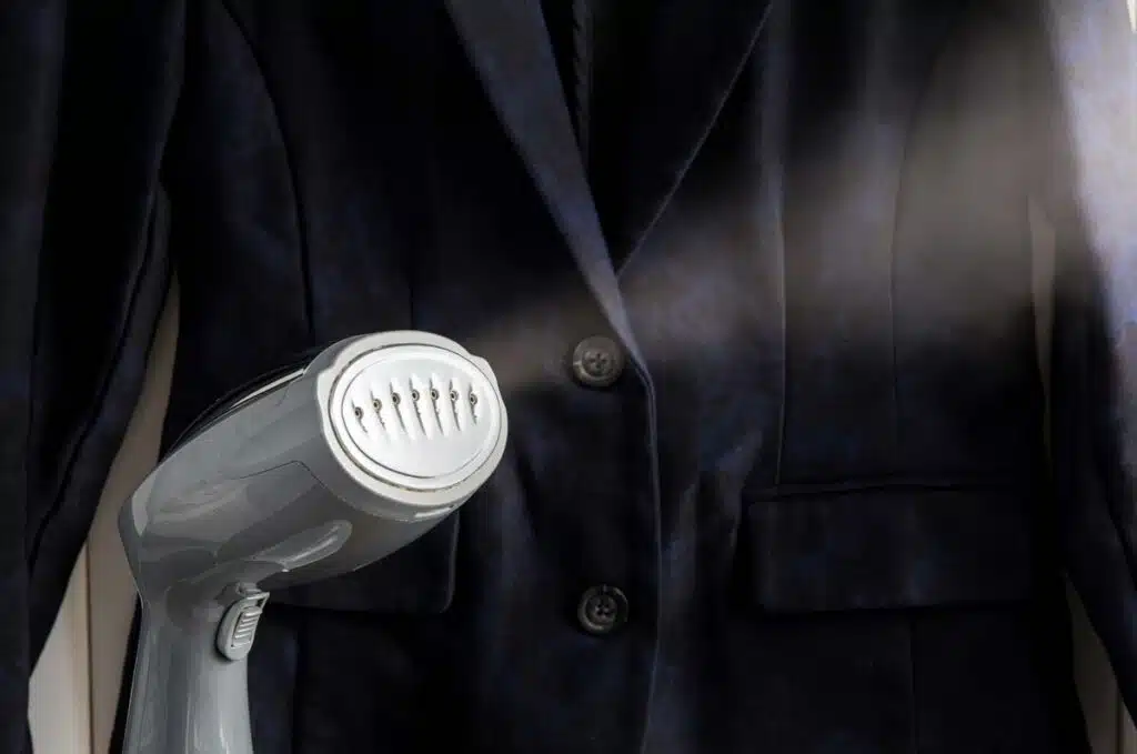 Close up of a handheld steamer, representing a HSN steamer.
