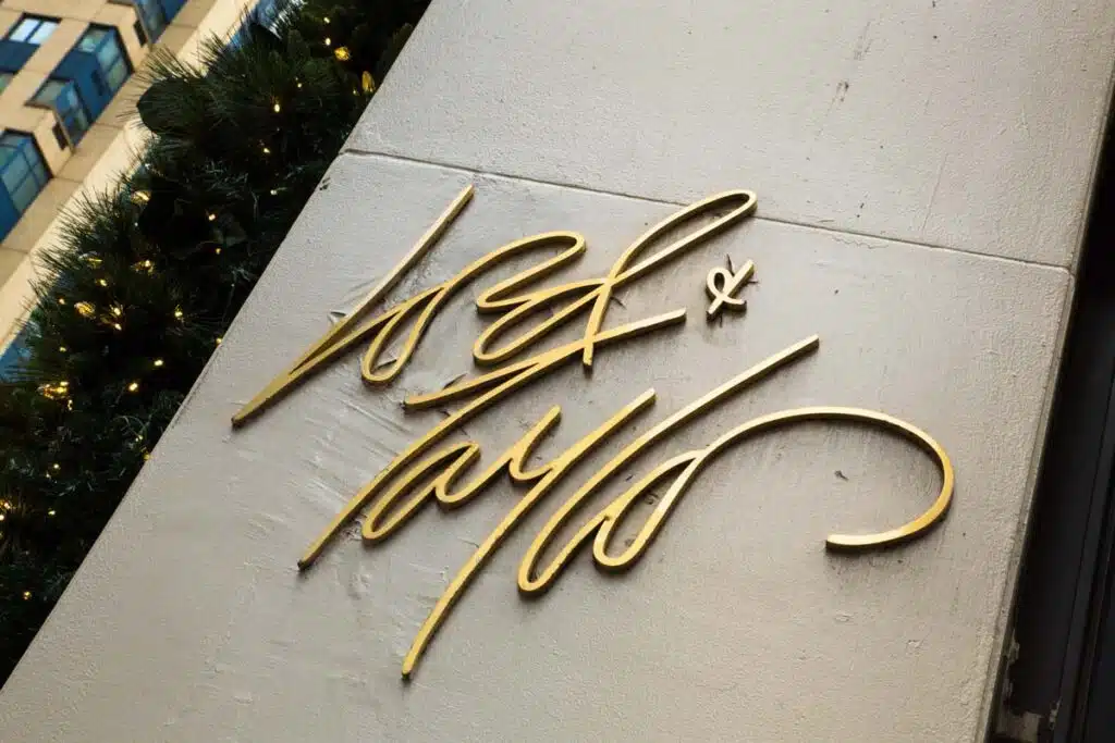 Close up of Lord & Taylor signage, representing the Gucci and Lord & Taylor counterfeit products lawsuit.