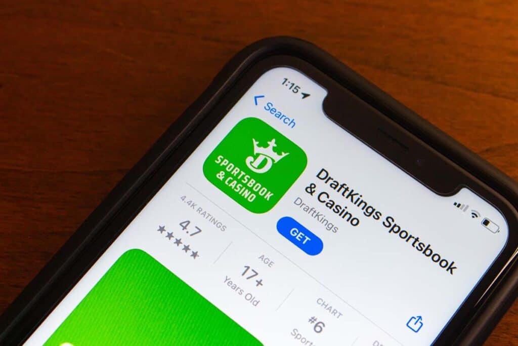 Draft Kings app download page, representing the DraftKings hack.