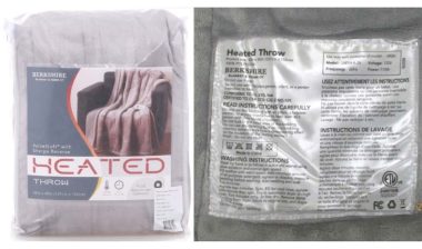 Product photo of recalled heated throw by Berkshire, representing the Berkshire heated blankets and throws recall.