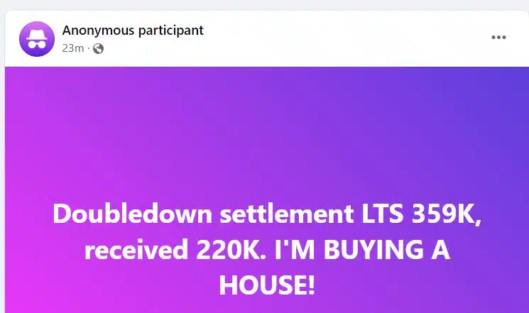 DoubleDown+FB+5+10-3-23 checks in the mail