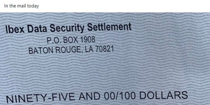 Ibex class action settlement payouts 