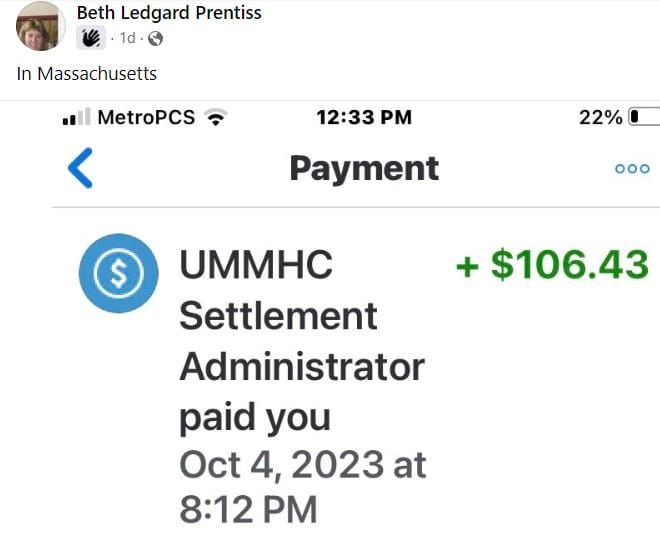 UMass+data+breach+FB+10-6-23 checks in the mail