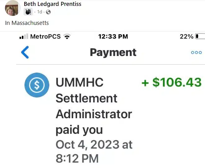 UMass+data+breach+FB+10-6-23 checks in the mail