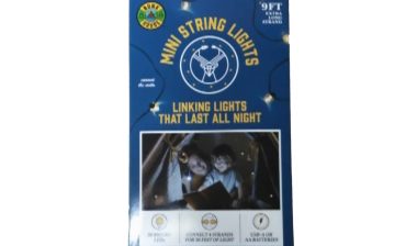 Product photo of recalled string lights, representing the mini string lights recall.
