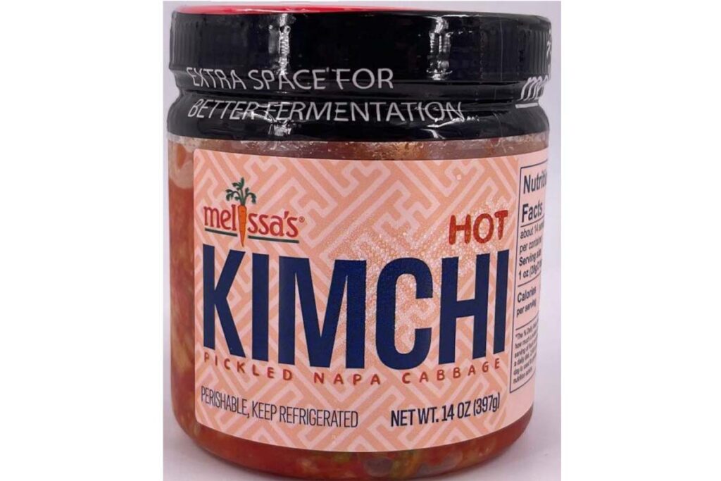 Product photo of recalled Kimchi, representing the World Variety Produce hot kimchi recall