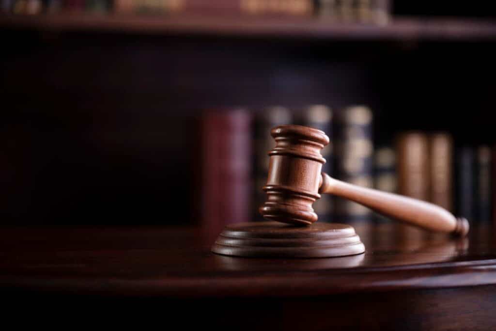 Close up of a judges gavel, representing the Kentucky abortion lawsuit.