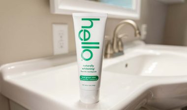 Hello toothpaste on a bathroom counter, representing the Hello toothpaste class action.