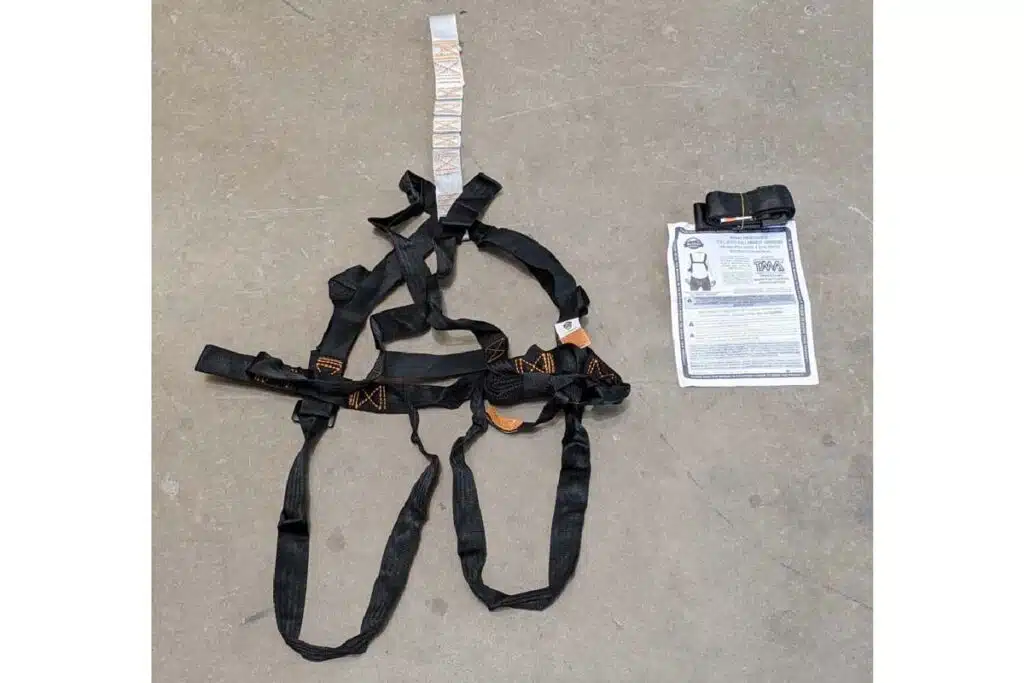 Product photo of recalled tree stand, representing the FeraDyne tree stand recall.