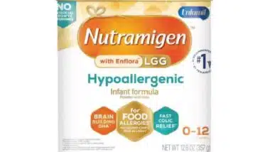 Product photo of recalled infant formula by Nutramigen, representing the Nutramigen infant powder recall.