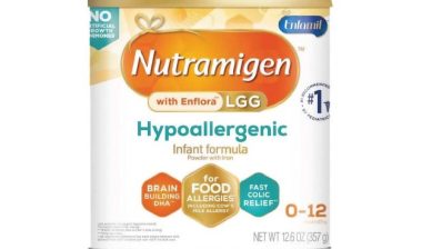 Product photo of recalled infant formula by Nutramigen, representing the Nutramigen infant powder recall.