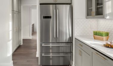 A refrigerator in a kitchen, representing the Hisense refrigerator class action.