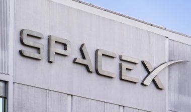 Close up of SpaceX signage, representing the SpaceX and National Labor Relations Board lawsuit.
