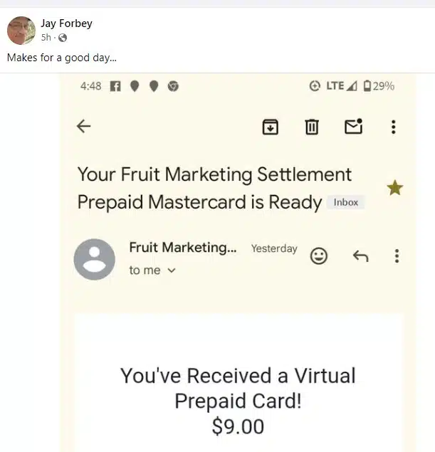 DoleFruitBowlFB12-14-23 settlements paying out