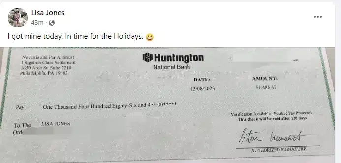 NovartisFB12-14-23 settlements paying out