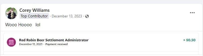RedRobinStellaFB12-13-23 settlements paying out