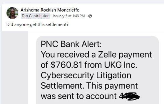 UKGKronosdatabreach1-5-23 settlements paying out