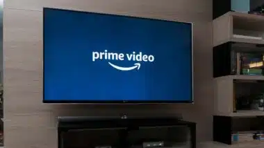 Amazon Prime Video logo displayed on a television, representing the Amazon Prime class action.