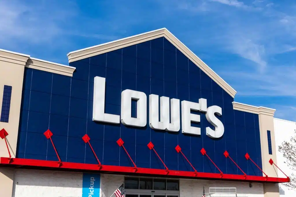 Lowes store signage, representing the Lowe's protection plan class action lawsuit.