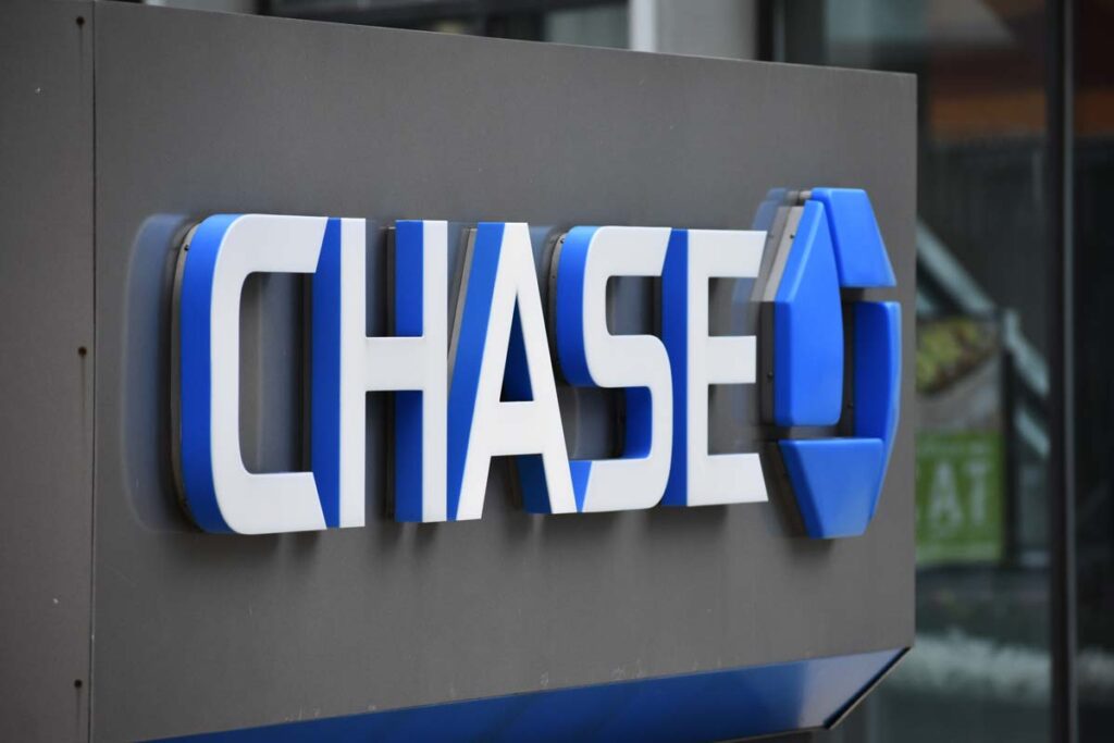 Close up of Chase Bank signage, representing the Chase Bank class action.