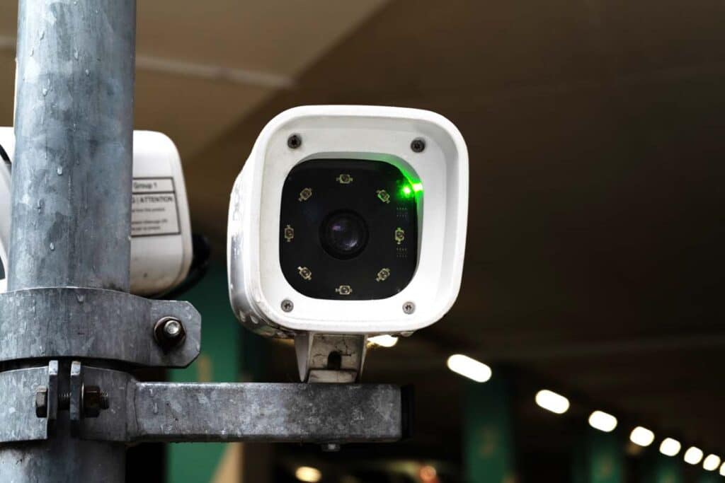 Close up of a license plate reader, representing the license plate scanning class action.