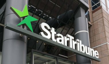 Close up of Star Tribune signage, representing the Star Tribune VPPA class action settlement.