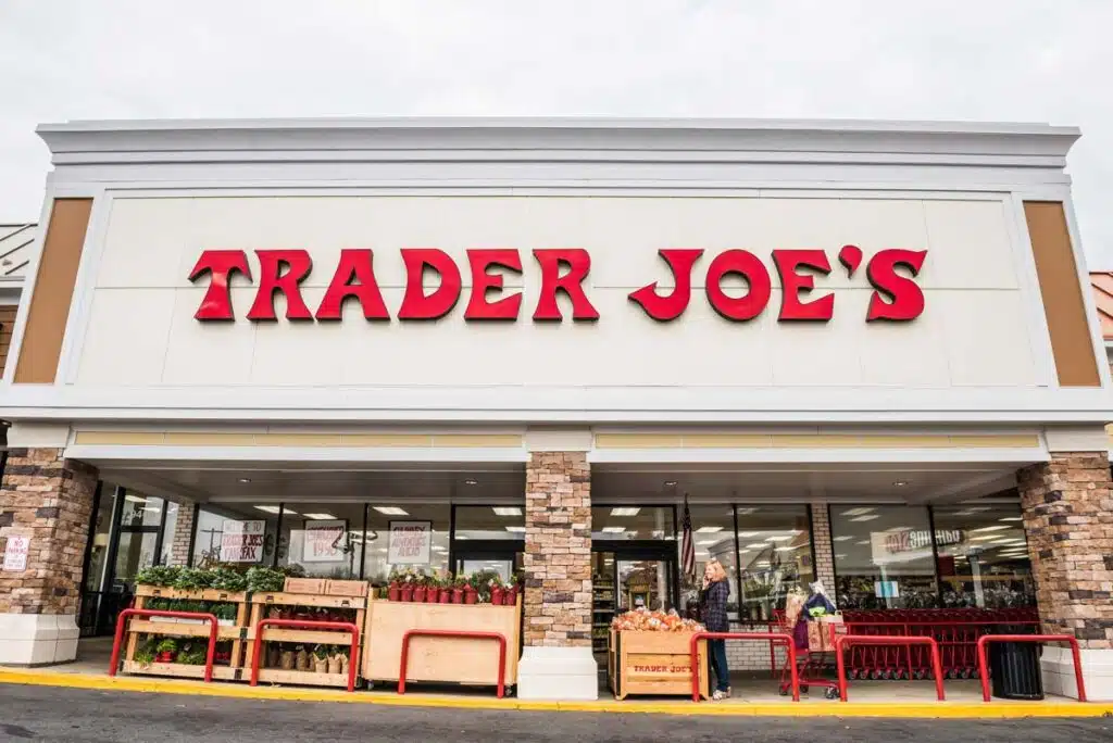 Close up of Trader Joes signage, representing the Trader Joe's recall.