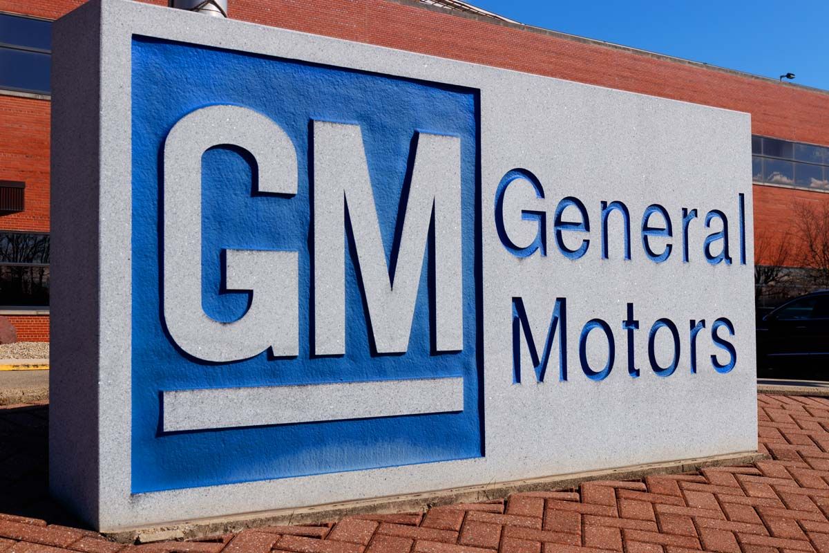 Close up of General Motors signage, representing the GM class action.