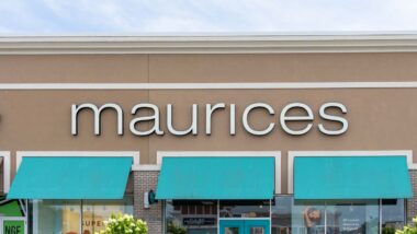 Close up of Maurices signage, representing the Maurices class action.