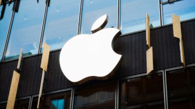 Apple store signage, representing the Apple lawsuits.