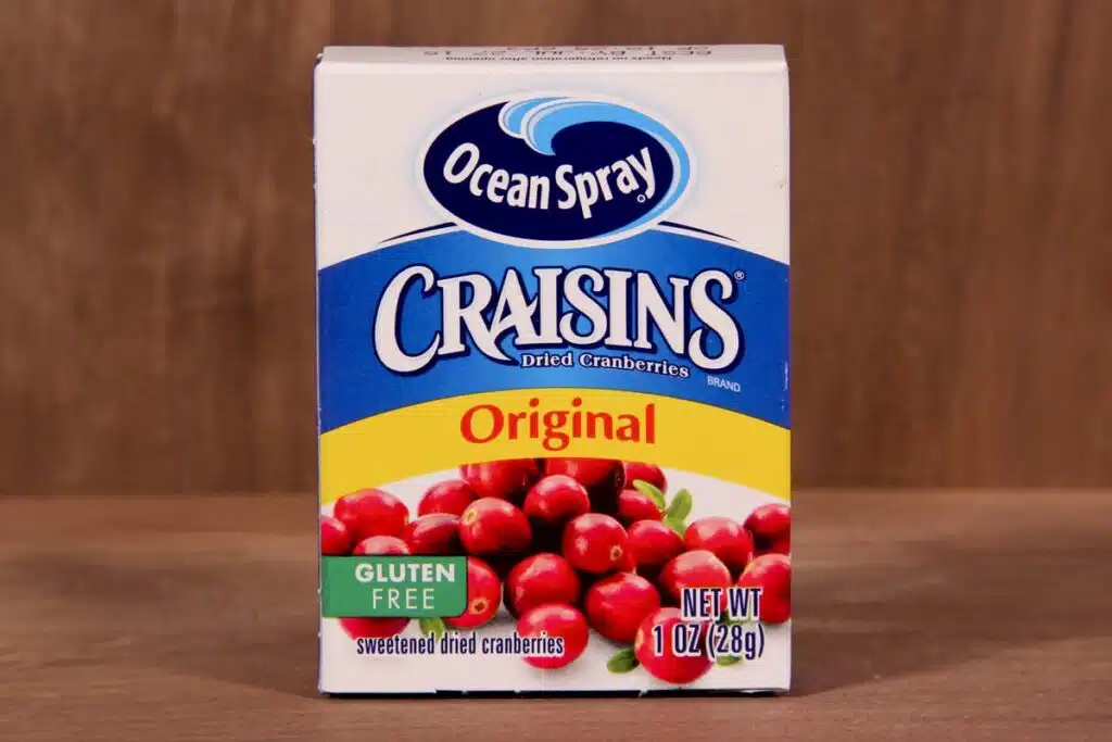 Ocean Spray Craisins on a table, representing the Ocean Spray Craisins class action.