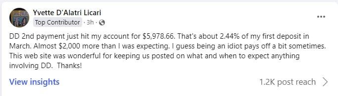 DoubleDown2ndDistribution3-26-24 settlement payments